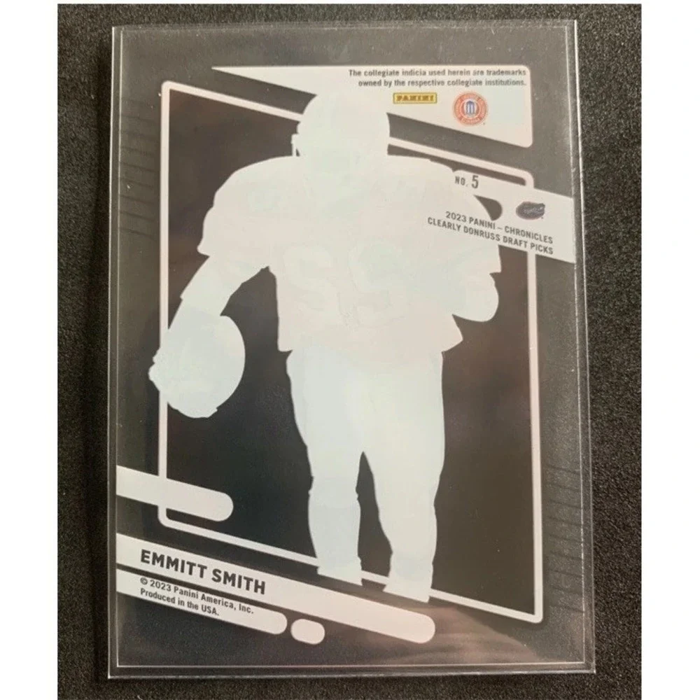 EMMITT SMITH 2023 PANINI CHRONICLES CLEARLY DONRUSS DRAFT PICKS #5 FLORIDA GATOR